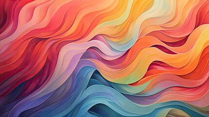Abstract art background texture, liquid texture with fluid art material, coloured wavy design, modern waves wallpaper illustration - Generative ai