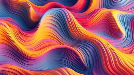 Abstract art background texture, liquid texture with fluid art material, coloured wavy design, modern waves wallpaper illustration - Generative ai