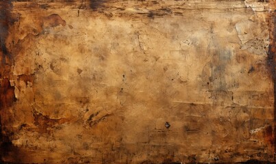 Old brown paper grunge background, generative AI