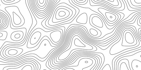 Abstract white topography vector background.  Line topography map design. The concept of conditional geographical pattern and topography. 