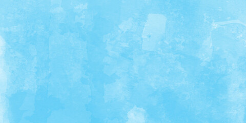 blue sky with clouds. Light sky blue shades watercolor background.Grunge blue background with space...