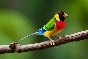 Fototapeta na wymiar blue and yellow macaw with generative AI