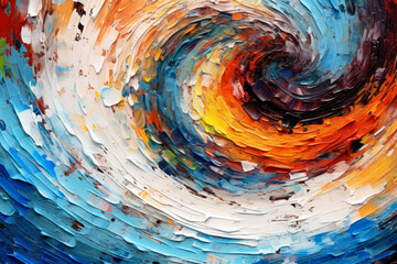 whirlpool of abstract colors and textures on a dynamic background, creating a mesmerizing visual vortex that stimulates the imagination