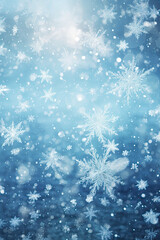 winter background with snowflakes.