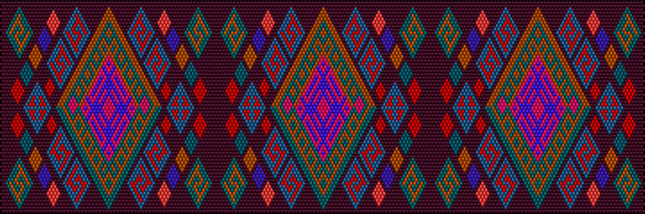 Pattern, ornament,  tracery, mosaic ethnic, folk, national, geometric  for fabric, interior, ceramic, furniture in the Arabian  style.