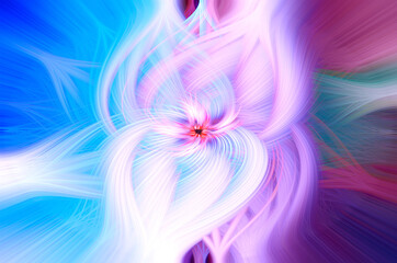 An abstract background that looks like the wind blows through colorful lights.
