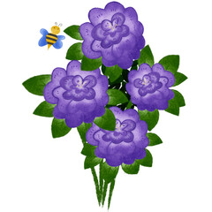 bunch of grapes.  Flowerpot of village the elf.
