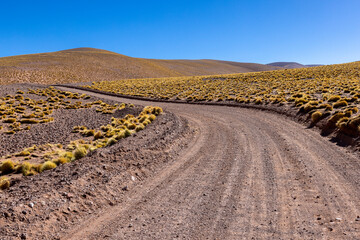 Crossing the Andes from Antofagasta de la Sierra to Antofalla - stunning landscape in the Argentinian highlands called Puna in South America