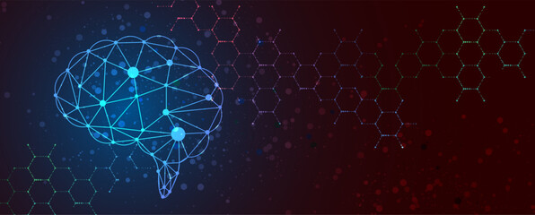 Conceptual technology illustration of artificial intelligence