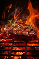 Foto op Plexiglas a juicy steak from the grill    Generative AI © Kay