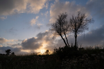 Sunset in the Judea Mountains, Israel