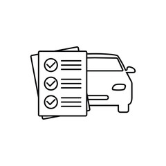  car service vector icon repair document icon