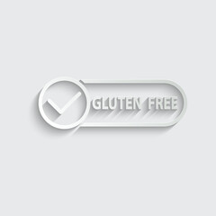 gluten free icon vector sign