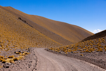 Crossing the Andes from Antofagasta de la Sierra to Antofalla - stunning landscape in the Argentinian highlands called Puna in South America