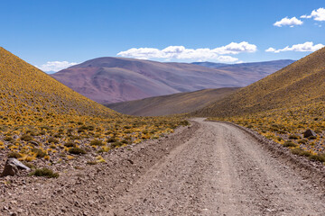 Crossing the Andes from Antofagasta de la Sierra to Antofalla - stunning landscape in the Argentinian highlands called Puna in South America