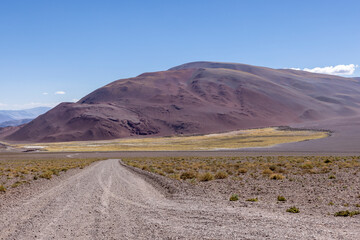 Crossing the Andes from Antofagasta de la Sierra to Antofalla - stunning landscape in the Argentinian highlands called Puna in South America