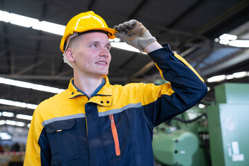 engineer working at factory