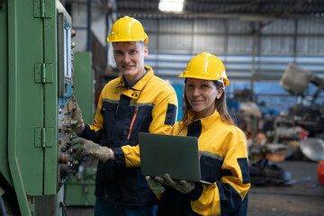 engineer working at factory