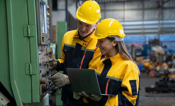 engineer working at factory
