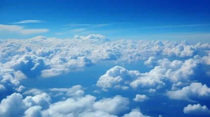 Fototapeta na wymiar blue sky with clouds. Generative Ai. 