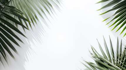 Fototapeta premium palm tree leaves. Generative Ai. 