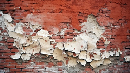 old brick wall texture. Generative Ai. 