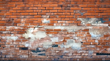 old dirty moldy and brick wall texture. Generative Ai. 