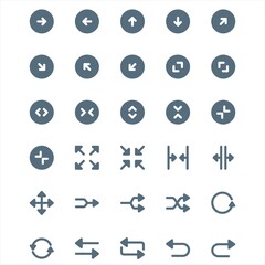 Set different Arrows icons. Arrow vector collection. Arrow. Cursor. Modern simple arrows. Vector illustration .Arrow vector icon set in thin line style.