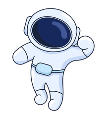 Astronaut Sticker Bookmark