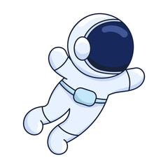 Astronaut Sticker Bookmark