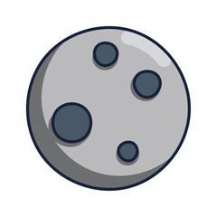 Moon Sticker Bookmark