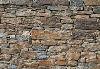 Dry stone wall texture, in the Provence style (France) around Bormes-les-Mimosas village
