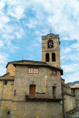 Romanesque beautiful church in Boltaña, Huesca (Aragon-Spain)