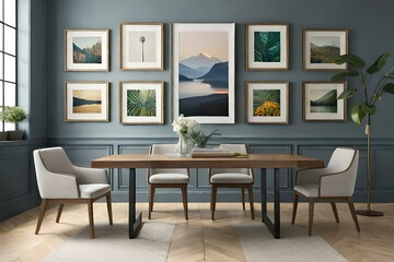 modern dining room AI Generated
