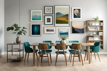 modern dining room AI Generated
