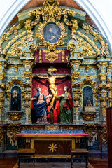 Capillas San francisco Javier, Dolorosa, Virgen de Fátima, cristo crucificado en la Iglesia de los...