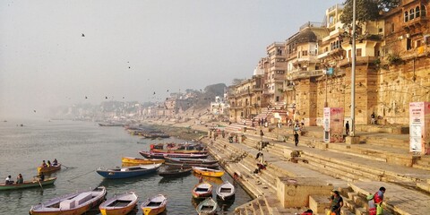 on the banks of Ganga river - Banaras