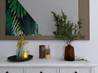 Perfume for home 3d render, 3d illustration