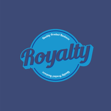 Free vector royalty vintage logo template
