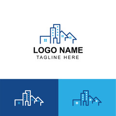Modern real estate logo design ideas editable templates 