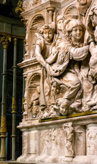 Fototapeta na wymiar Interior Catedral de Santa Maria, Toledo, España