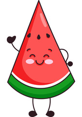 Watermelon Cute Character