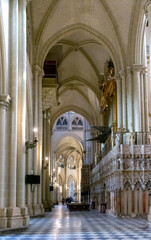 Interior Catedral de Santa Maria, Toledo, España