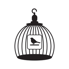 bird cage icon logo vector design template