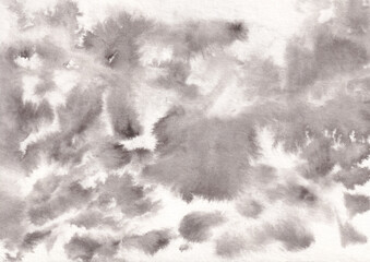 black and white ink abstract texture, liquid watercolor paint wallpaper, wet aquarelle wave...