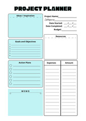 Project Planner A4 (2480 × 3508 px)