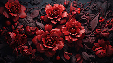 Naklejka premium Crimson Color , Desktop Wallpaper , Desktop Background Images, HD, Background For Banner