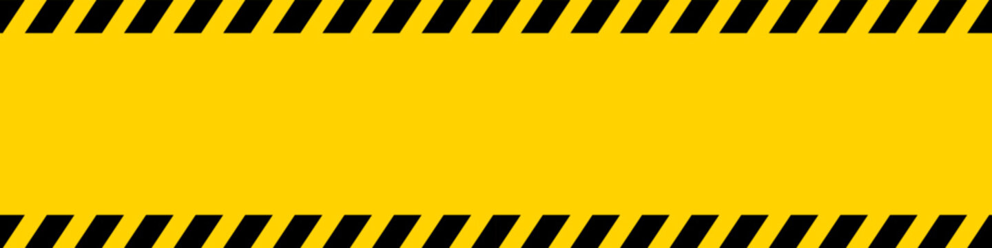 警告サインのバナー（CAUTION Sign background）