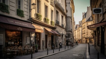 Fototapeta na wymiar French street view