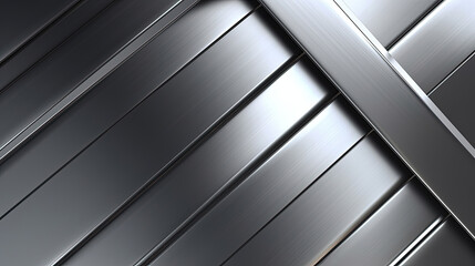 Industrial Opulence: Sleek Metallic Background with Brushed Metal and Elegant Touch Ai Generative
